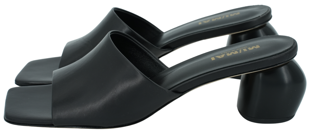 MI/MAI - BLACK "GEMMA" MULES