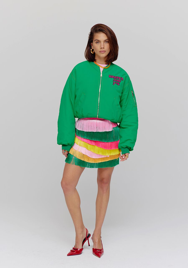 HARPER AND YVE - GRÜNE BOMBERJACKE „TESSA“