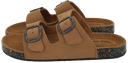 ISOTONER - SANDALES DOUBLES BRIDES CAMELS