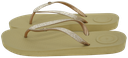 ISOTONER - TONGS "EVERYWEAR" DORÉES