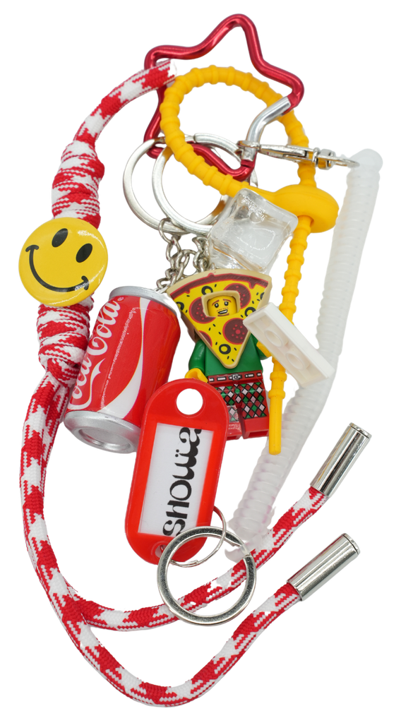 SHOUIA - YELLOW "PIZZA" BAG CHARM