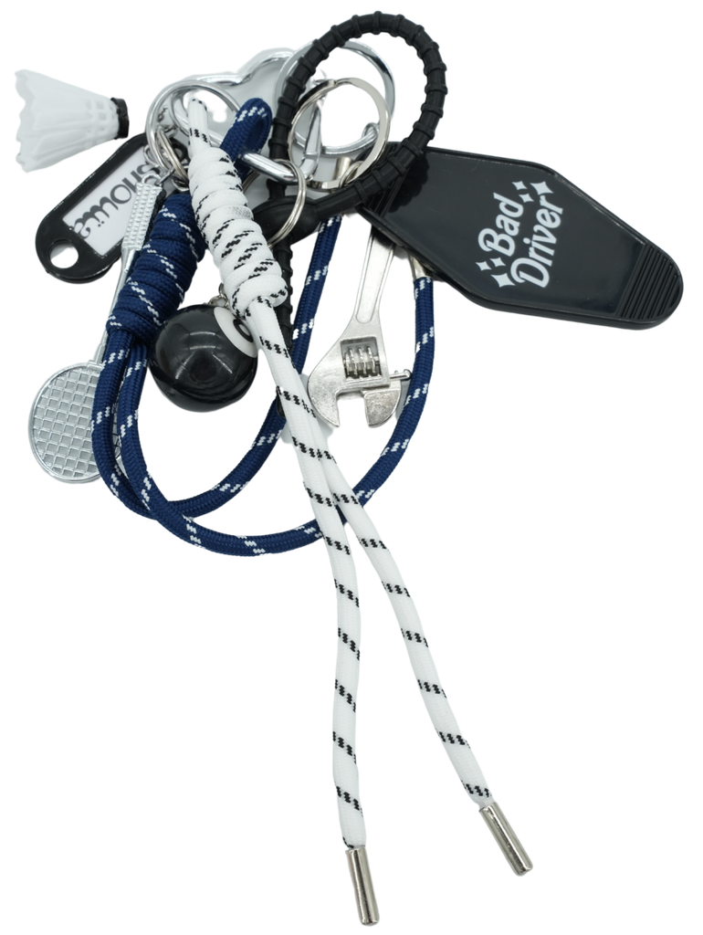 SHOUIA - NAVY BLUE "BAD DRIVER" BAG CHARM