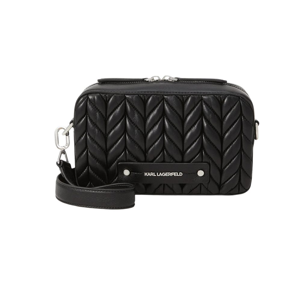 KARL LAGERFELD - BLACK "K/WEAVE" BAG