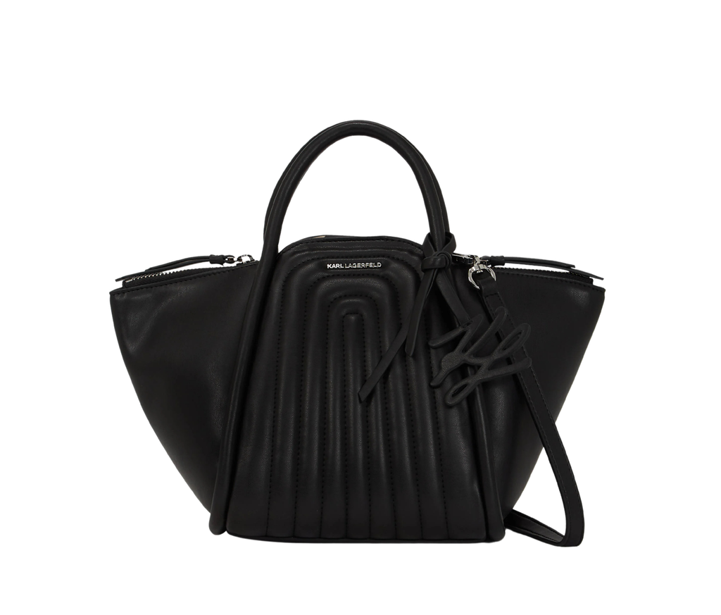 KARL LAGERFELD - SCHWARZE TOTE BAG „K/WELLEN“