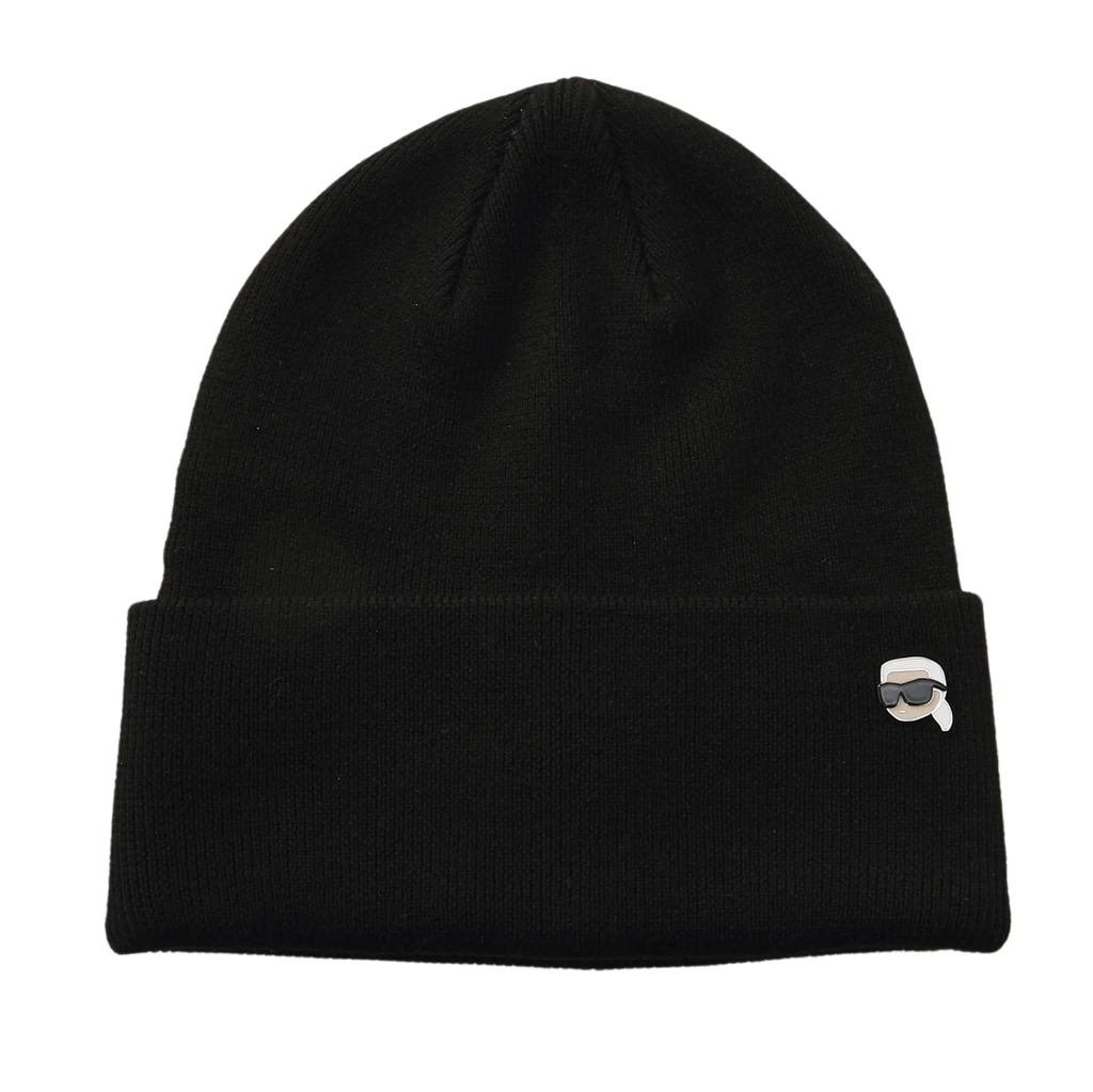 KARL LAGERFELD - BLACK "IKON PIN" HAT