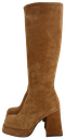 CURIOSITE - BEIGE HIGH-HEEL KNEE BOOTS