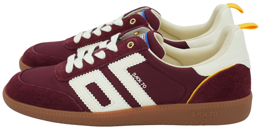 BACK70 - BURGUNDERROTE „GHOST“-SNEAKERS