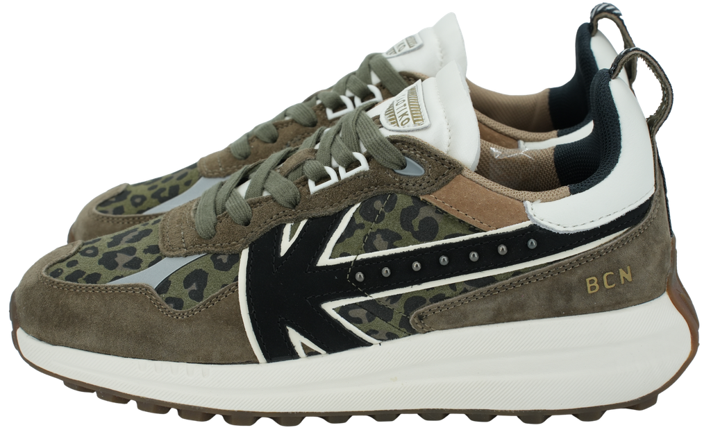 KAOTIKO - KHAKI "DETROIT GLAM" SNEAKERS