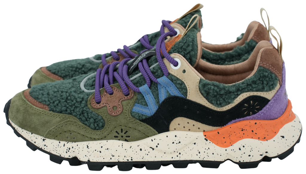 FLOWER MOUNTAIN - BASKETS "YAMANO 3" TEDDY VERT SAPIN