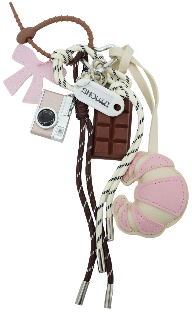 SHOUIA - "ROZE CROISSANT" TAS CHARM