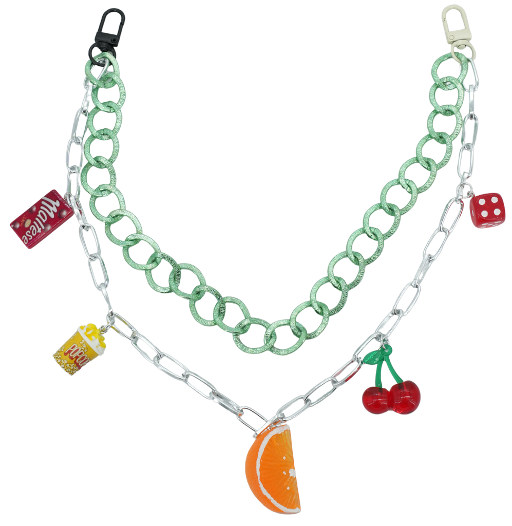 SHOUIA - GRÜNE TASCHENKETTE „LUCKY LOOP“