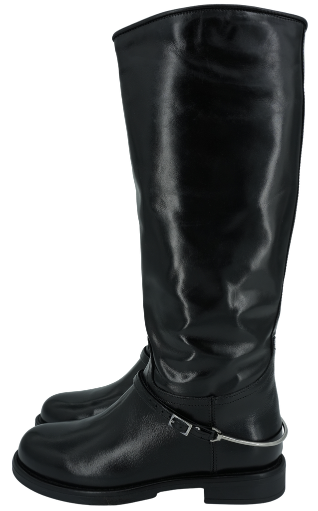 MJUS - BLACK "BEATA" RIDING BOOTS