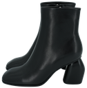 MI/MAI - BLACK "RAMS" HEELED ANKLE BOOTS