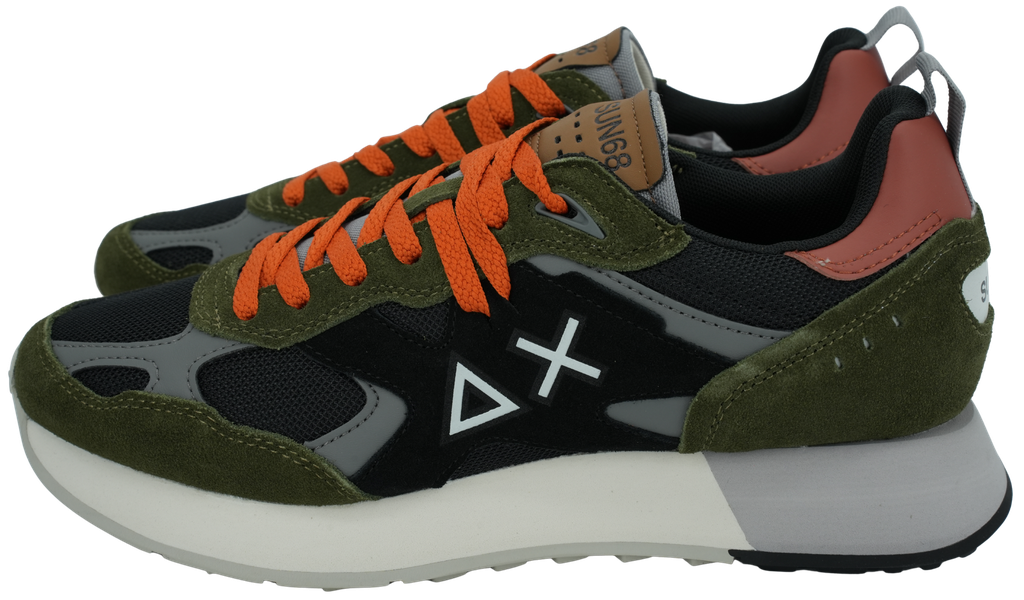 SUN68 - "JAKI OUTDOOR" MILITAIRE SNEAKERS (41)