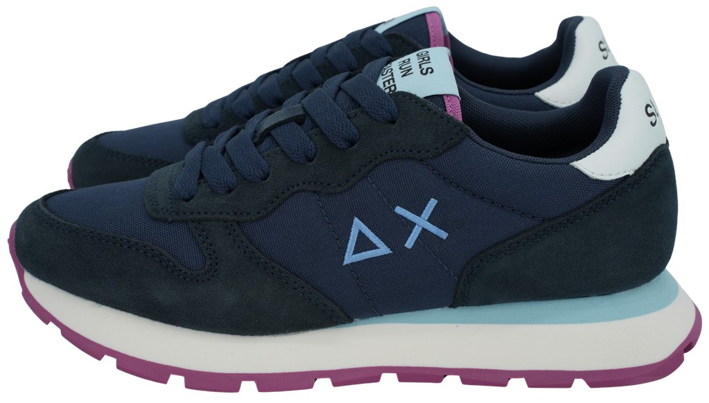 SUN68 - NAVY BLUE "ALLY SOLID" SNEAKERS