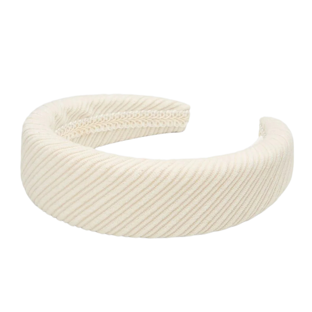 BECKSÖNDERGAARD - "CORDUROY WIDE" BEIGE HOOFDBAND