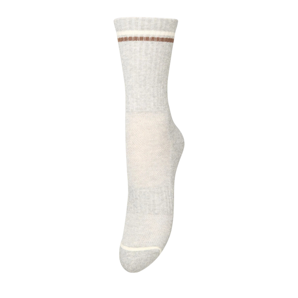 BECKSÖNDERGAARD -  "SPORTY COTTA" SOCKS (37-39, Gris)