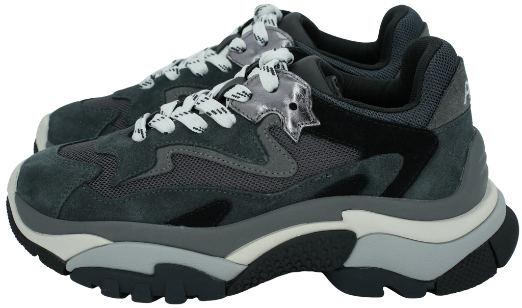 ASH - ZWART-GRIJZE "ADDICT" SNEAKERS