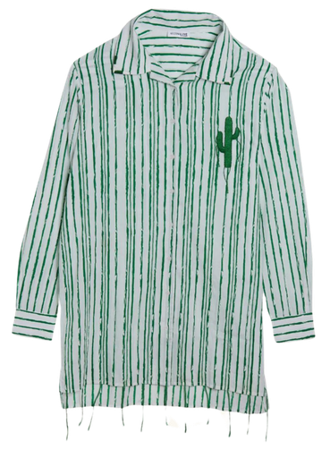 ARIZONA LOVE - GRÜNES „KAKTUS“-HEMDKLEID
