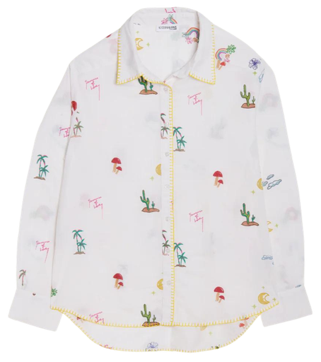 ARIZONA LOVE - WHITE "BEACH" SHIRT