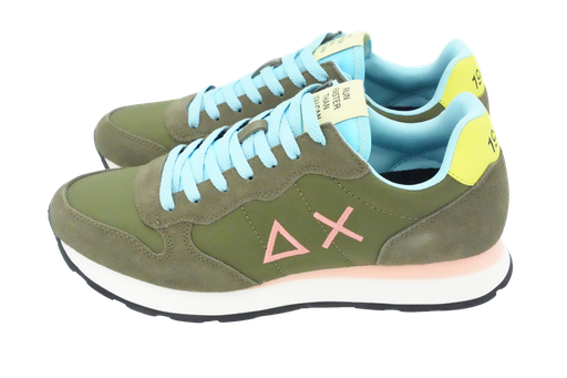 SUN68 - KHAKI NYLON SNEAKERS