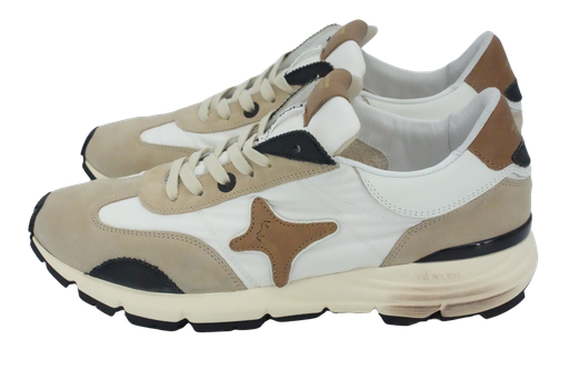 AMA BRAND - BEIGE/COGNAC “URBAN” SNEAKERS