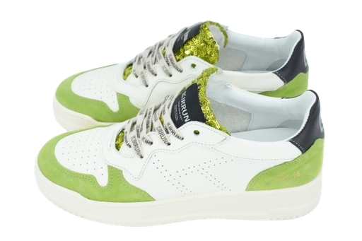 KIRRUNA - WEISSE UND GRÜNE SNEAKERS „FIRE 05“