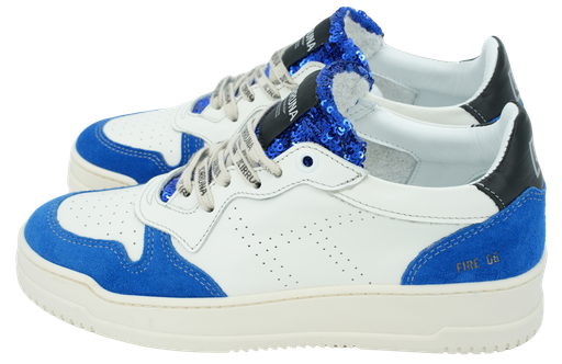 KIRRUNA - WEISS-BLAUE SNEAKERS „FIRE 06“