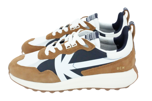 KAOTIKO - BASKETS "VANCOUVER" BRUNES ET BLEUES MARINES