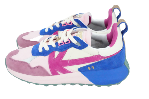 KAOTIKO - BASKETS "DETROIT" ROSES ET BLEUES