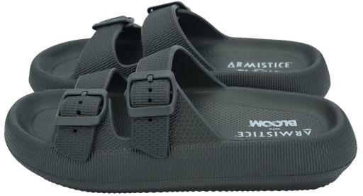 ARMISTICE - ZWARTE “MOVE SLIDE” SANDALEN