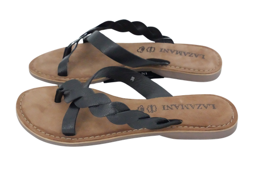 LAZAMANI - SLIPPERS BLACK