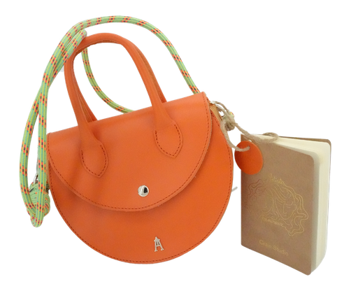 CRAIE STUDIO - SAC EN CUIR "MUSIQUE" ORANGE