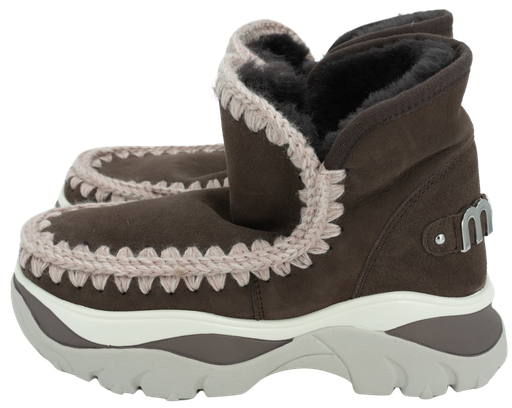 MOU - BOOTS FOURRÉES "CHUNKY ESKIMO" BRUNES