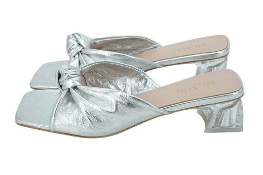 MI/MAI - SILBERNE „BOBOLI“-MULES