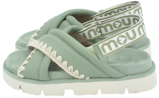 MOU - SALIEGROENE SANDALEN