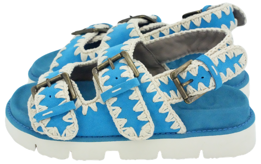 MOU - SANDALES BLEUES TURQUOISE