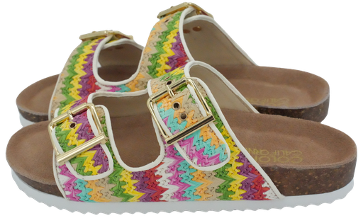 COLORS OF CALIFORNIA – BUNTE BAST-SANDALEN
