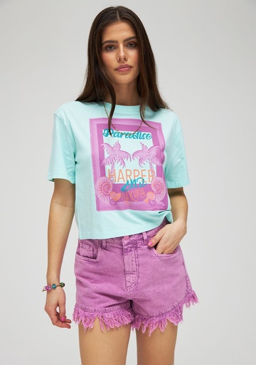 HARPER AND YVE - CROP-TOP PARADISE BLUE