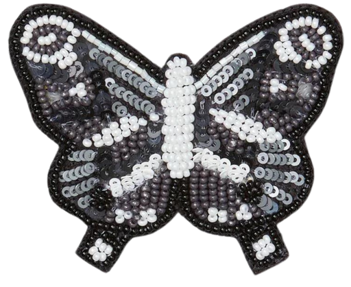 BECKSÖNDERGAARD - CLIP EN PERLES PAPILLON NOIRE