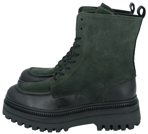 ELVIO ZANON - SCHWARZE UND GRÜNE STIEFEL