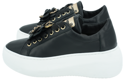 MÉLINÉ - SCHWARZER BLUMEN-SNEAKER