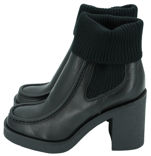 EXIT - BOTTINES NOIRES CHAUSSETTES