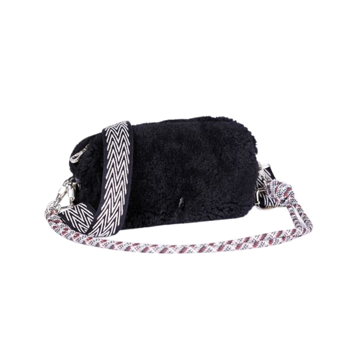 CRAIE STUDIO - LEDERTASCHE „NUAGE“ – SCHWARZE WOLLE