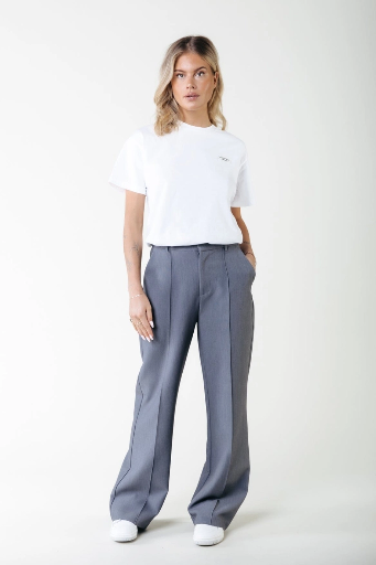 COLOURFULREBEL - PANTALON "RUS" STRAIGHT - GRIJS