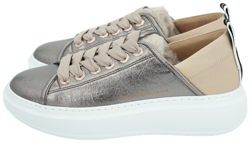 ALEXANDER SMITH - DONKERZILVEREN “WEMBLEY” SNEAKERS