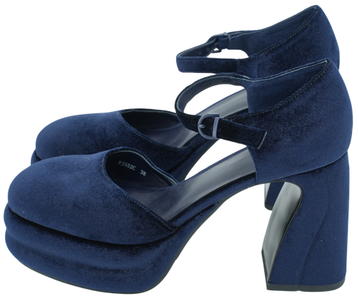 JEANNOT - ESCARPINS PLATEAU BUBBLE BLEUS
