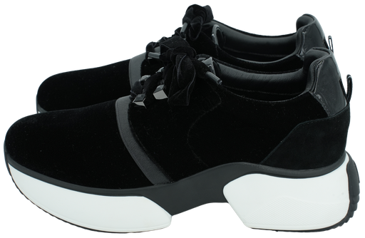 JEANNOT - SNEAKERS AUS SCHWARZEM SAMT