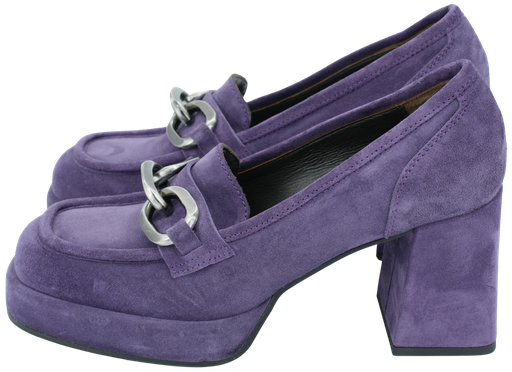 LAURA BELLARIVA - PURPLE HEELED MOCCASINS