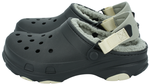 CROCS - SCHWARZE CLOGS „ALL TERRAIN LINED“.
